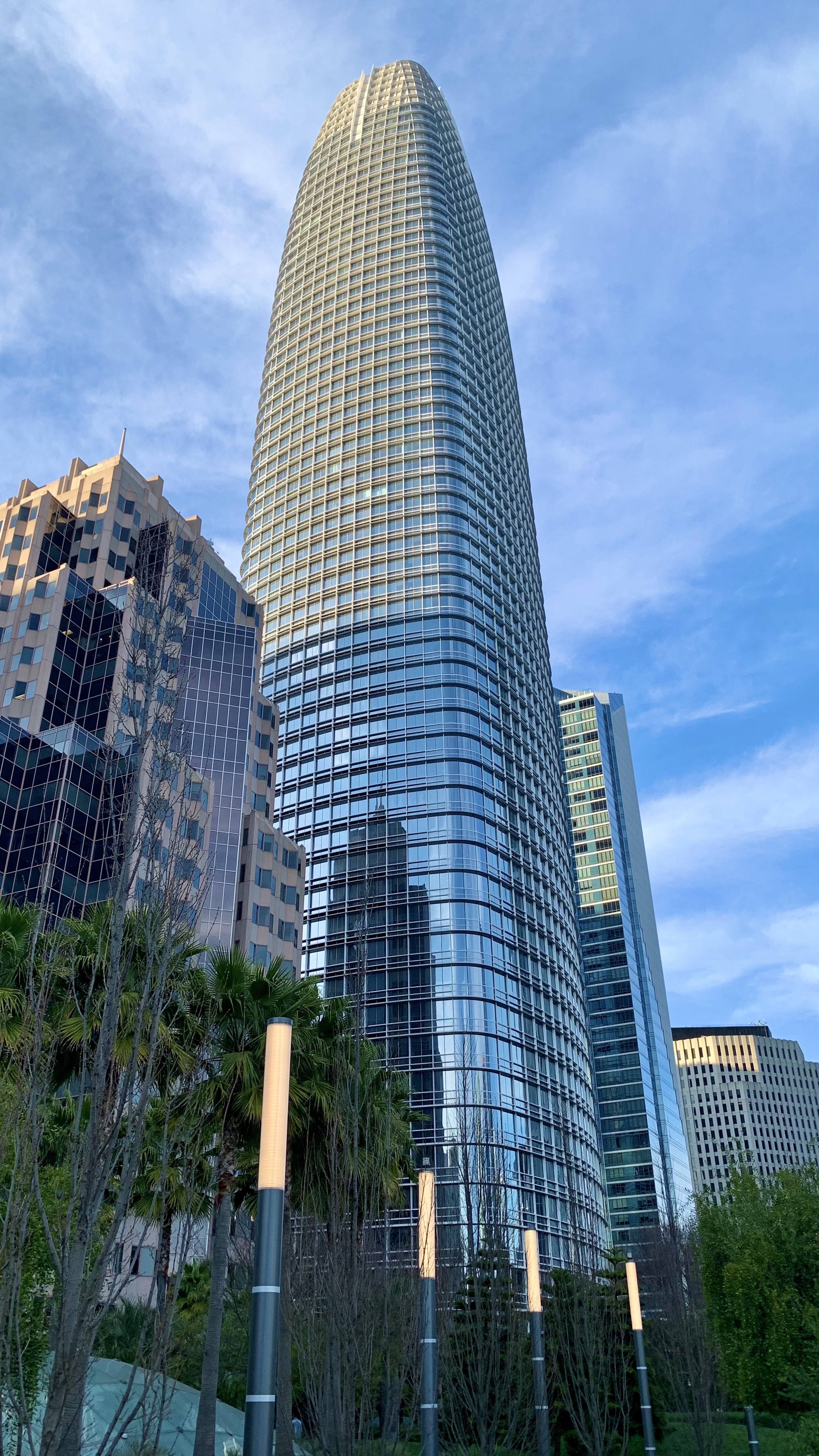Salesforce Tower in San Francisco, headquarters of the company acquiring AI firm Fin