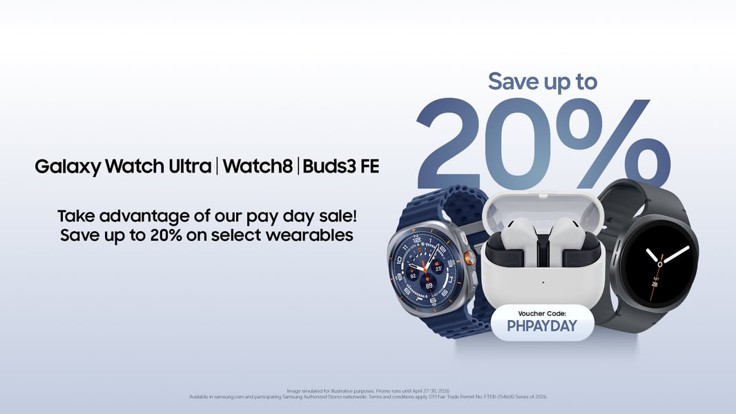 Samsung Galaxy S26 Ultra paired with Galaxy Watch and Galaxy Buds as part of the mid-year deals ecosystem promo