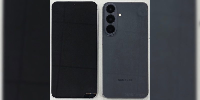 Samsung Galaxy S26 FE rear panel showing raised camera bump positioned close to side and top edges