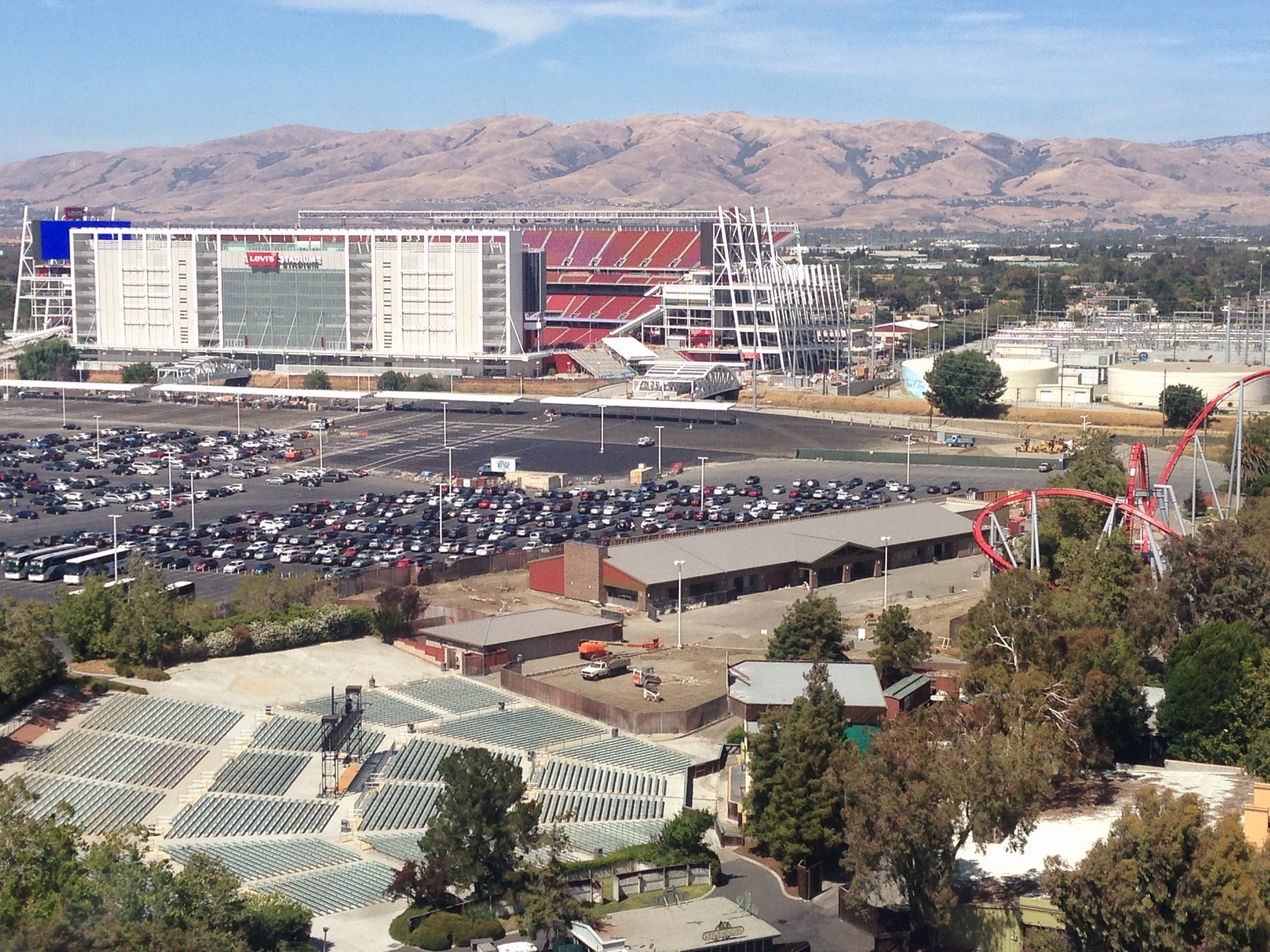 Aerial view of San Francisco Bay Area Stadium (Levi's Stadium) in Santa Clara, host venue for the 2026 FIFA World Cup