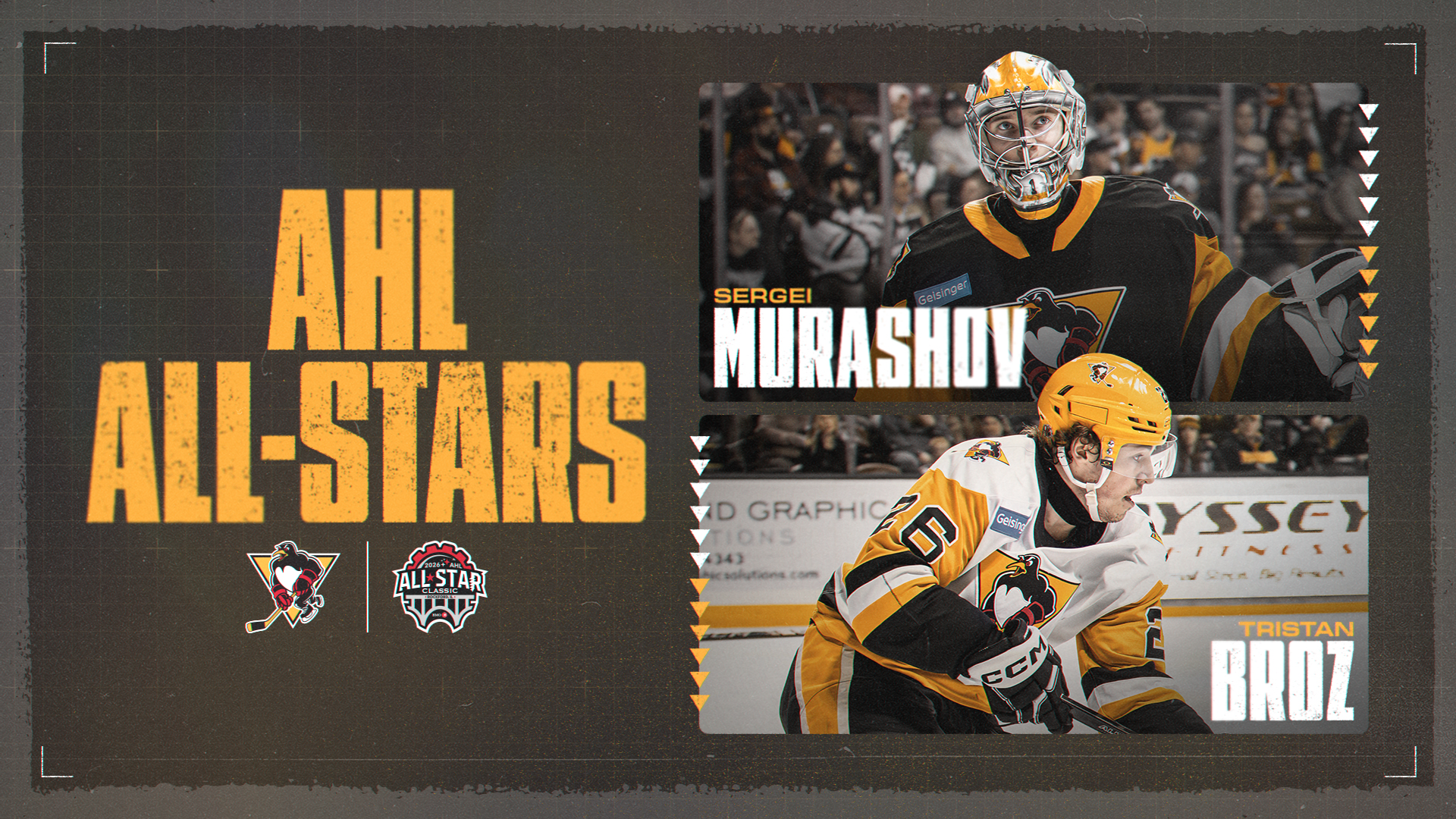 Sergei Murashov named to 2026 AHL All-Star Classic with Wilkes-Barre Scranton Penguins