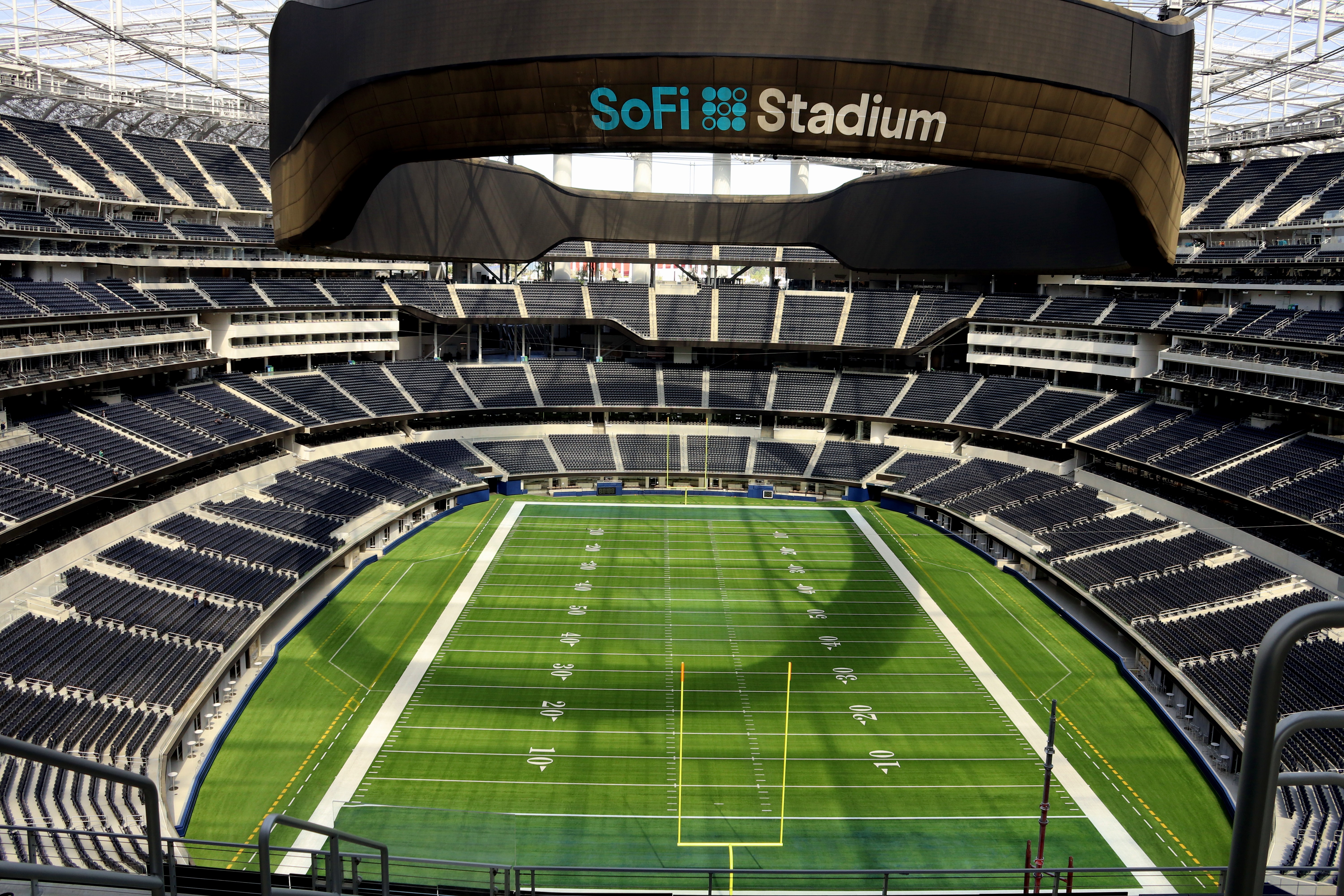 SoFi Stadium in Inglewood, where 2,000 hospitality workers ratified a historic contract before the US World Cup opener