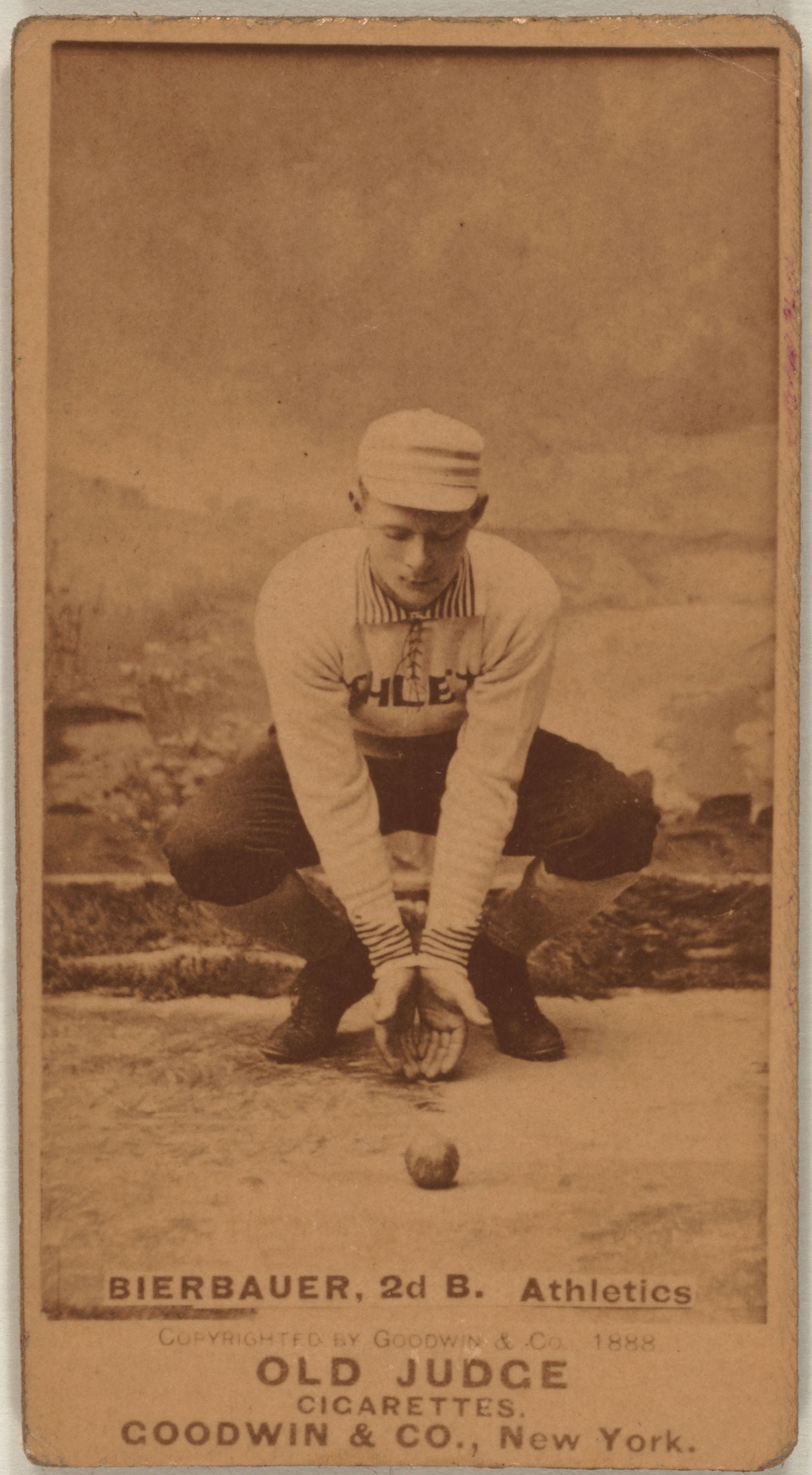 A vintage sports baseball card representing the sports card collecting industry at the center of the Whatnot gambling lawsuit in California