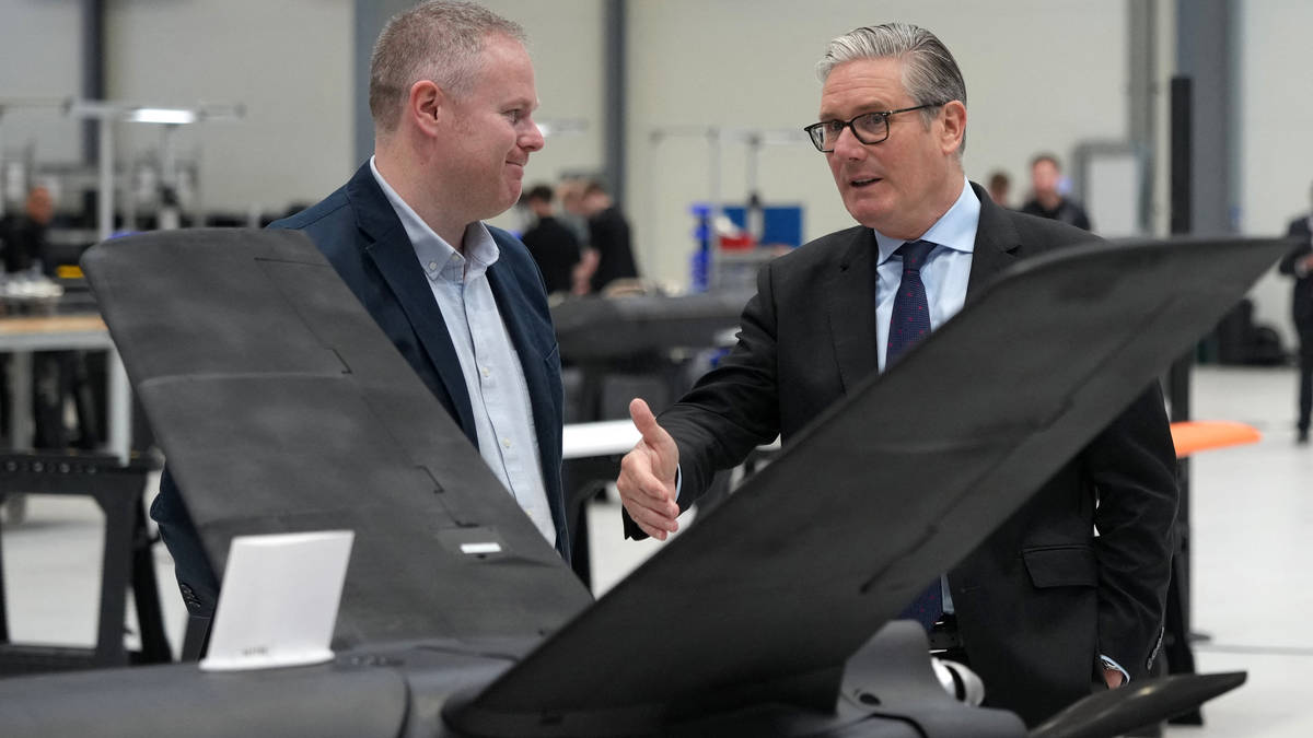 Keir Starmer at STARK drone manufacturer Swindon June 2026 UK defence visit
