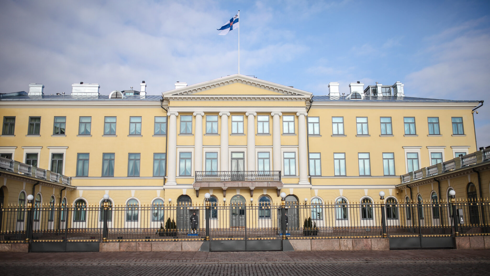 Finnish Presidential Palace Helsinki, seat of President Alexander Stubb who dismissed Baltic attack fears