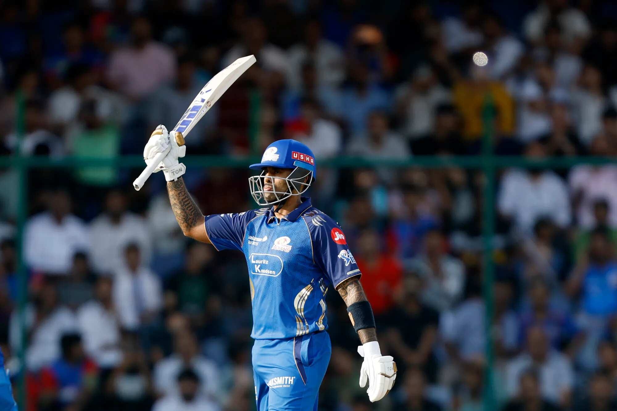 Suryakumar Yadav plays a shot during IPL 2026