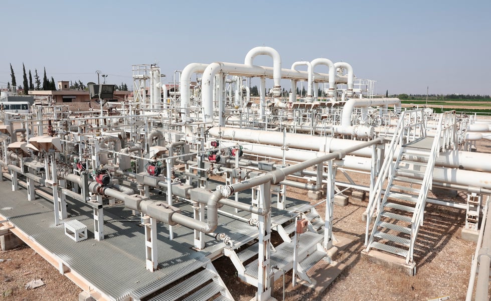 Natural gas production facility in Syria undergoing redevelopment