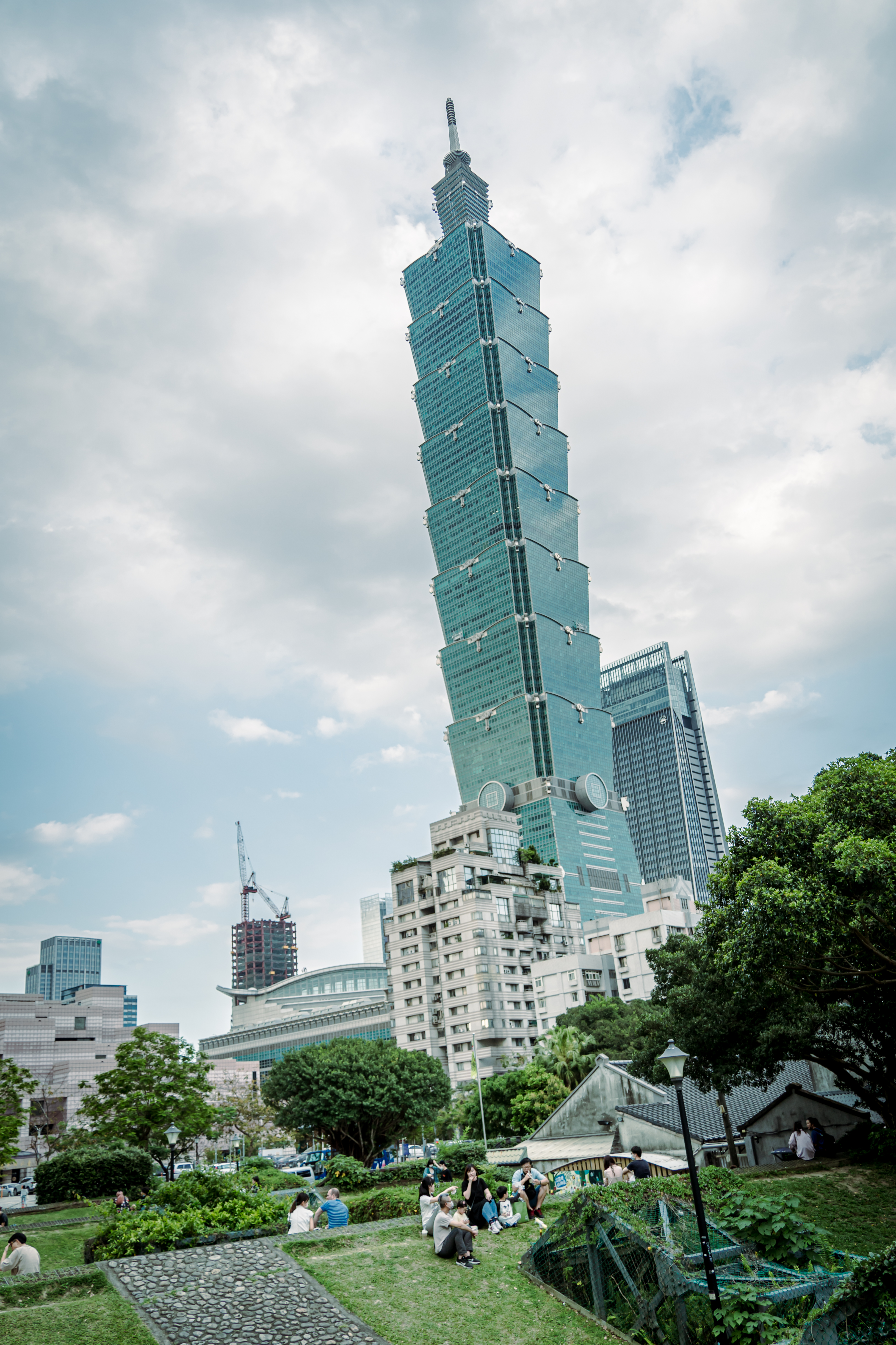 Taipei 101 tower and surrounding skyscrapers in Taipei, home of the Taiwan Stock Exchange