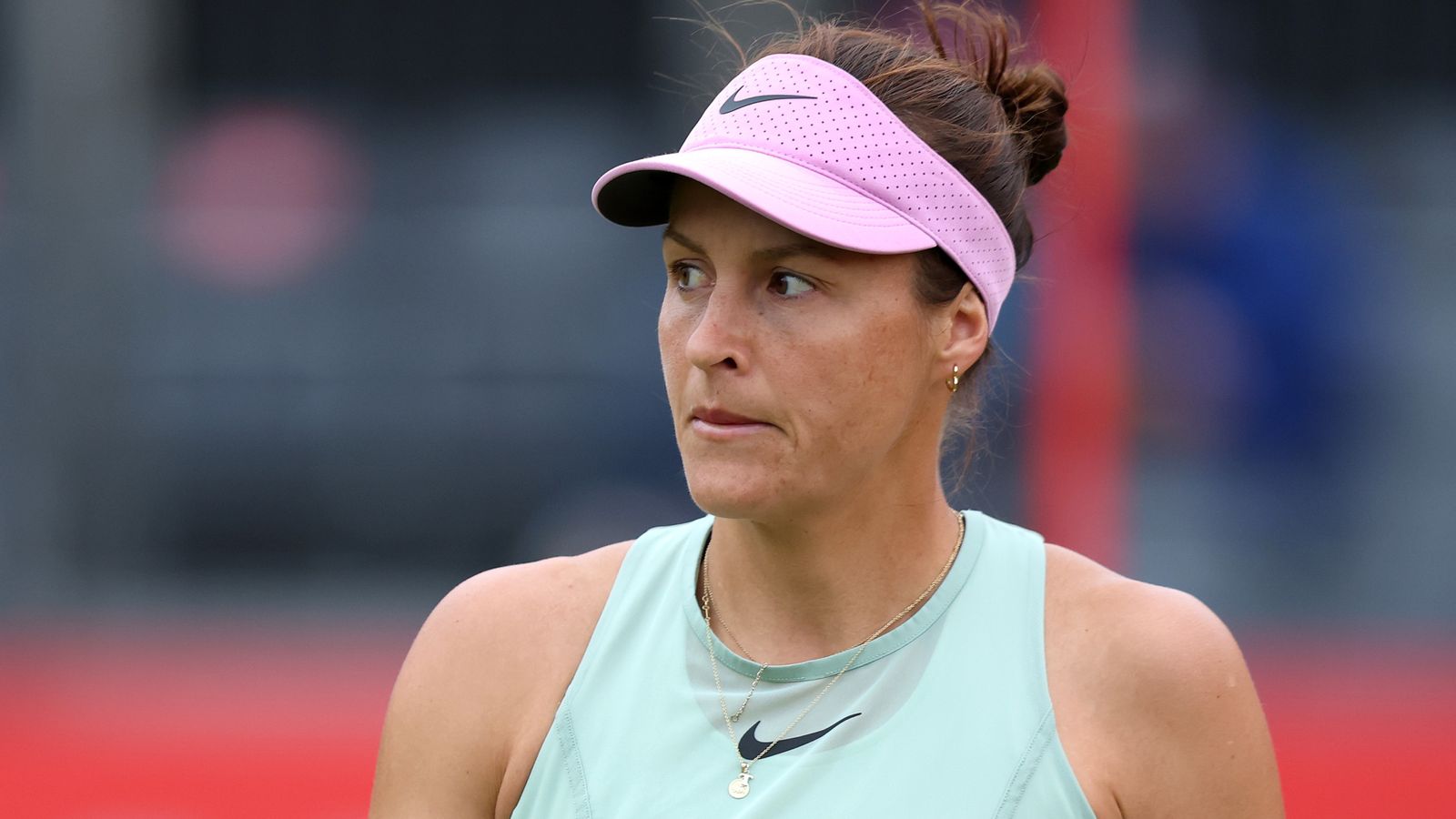 Tatjana Maria competing in a qualifying match at the 2026 HSBC Championships Queen's Club