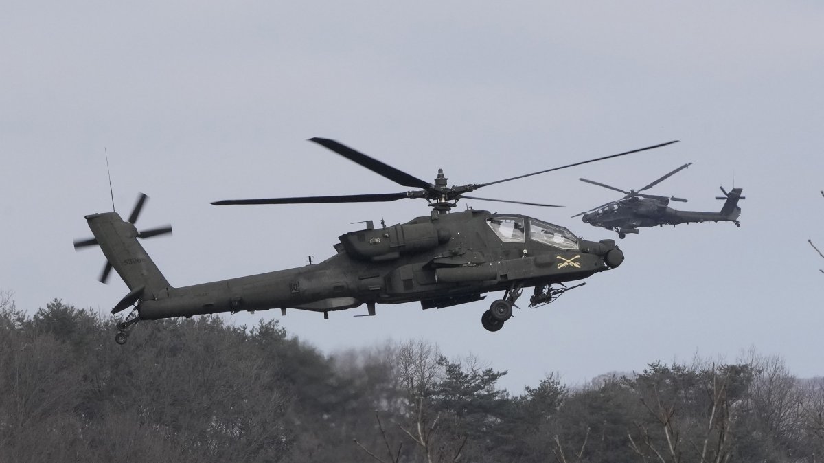 Donald Trump speaking about Iran shooting down US Apache helicopter near the Strait of Hormuz