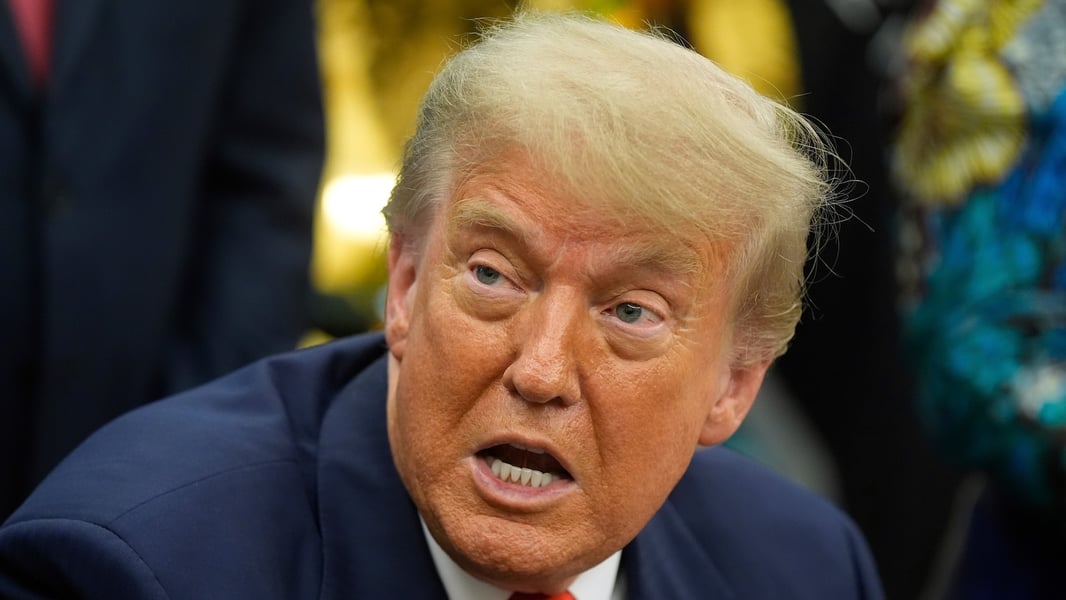 President Donald Trump in the Oval Office