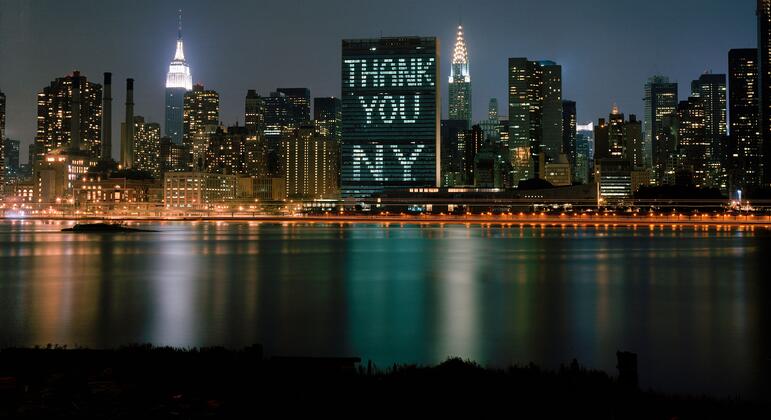 United Nations Headquarters building in New York as the UN is excluded from the US-Iran MOU Geneva signing ceremony