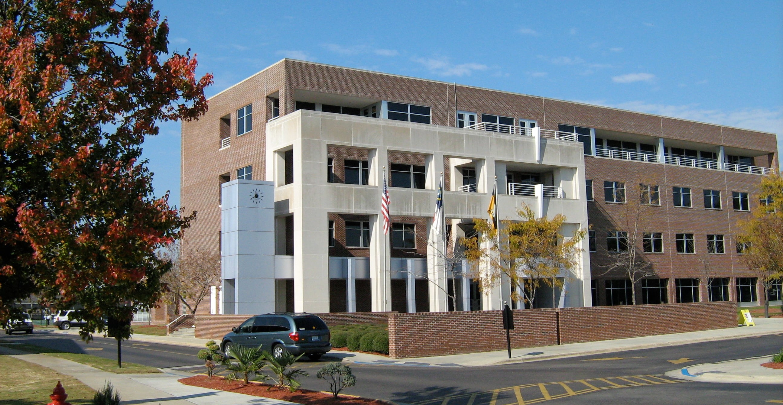 Lumbee Hall building at University of North Carolina at Pembroke on Lumbee tribal lands