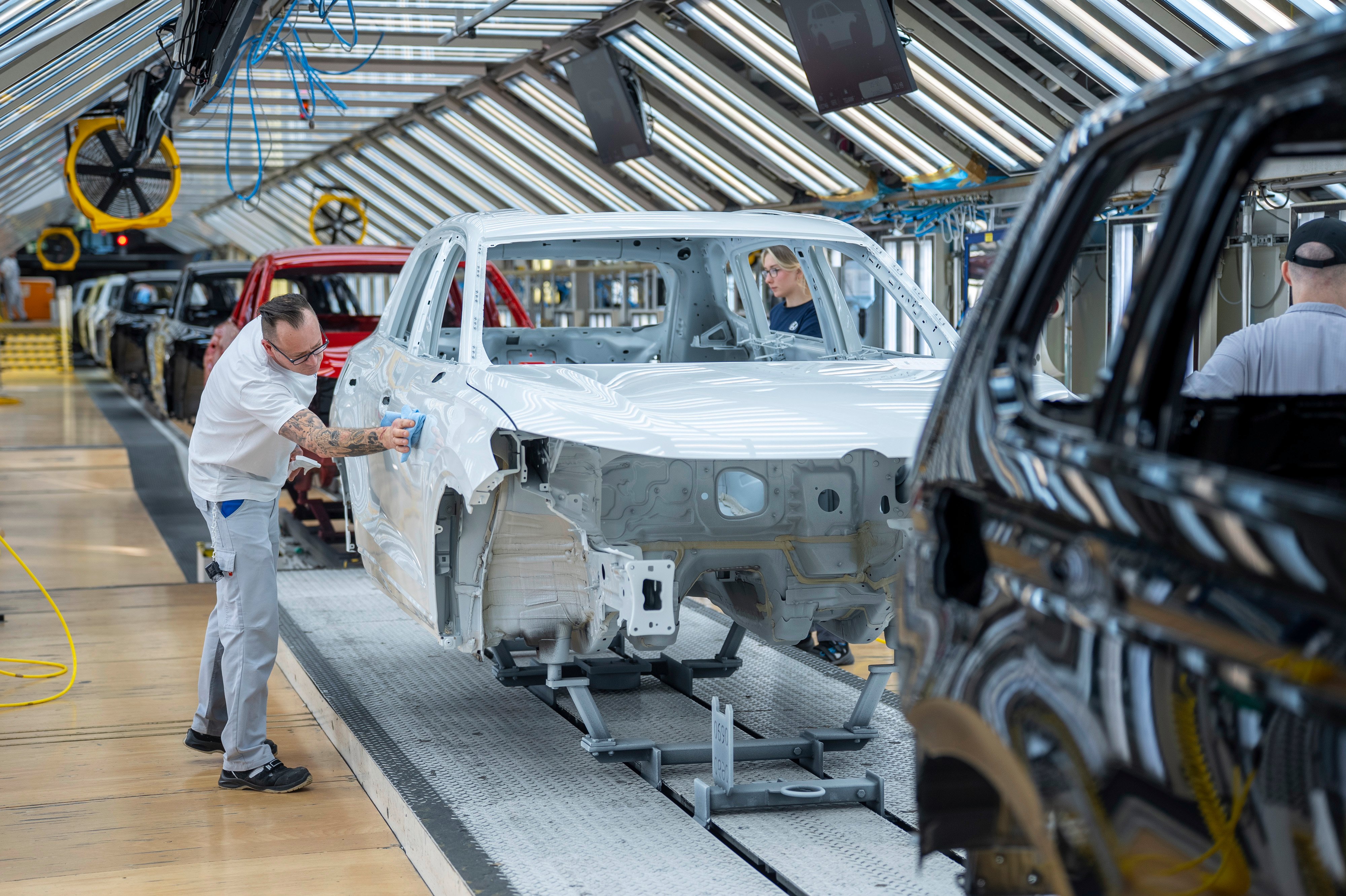 Volkswagen's Wolfsburg plant in Germany, where the carmaker employs tens of thousands of workers facing cuts under CEO Oliver Blume's restructuring plan