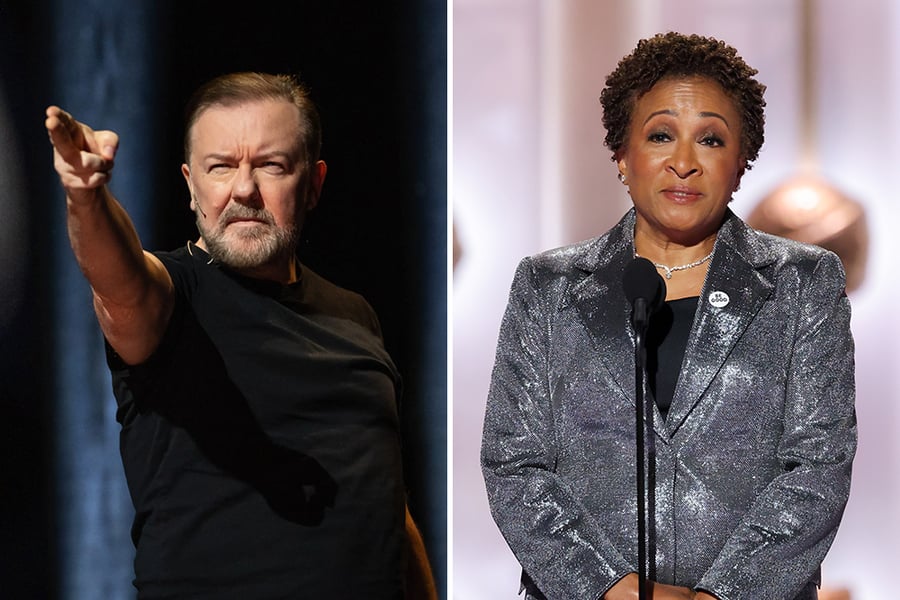 Wanda Sykes at the 2026 Golden Globes, where she presented the best stand-up special award and joked about Bill Maher