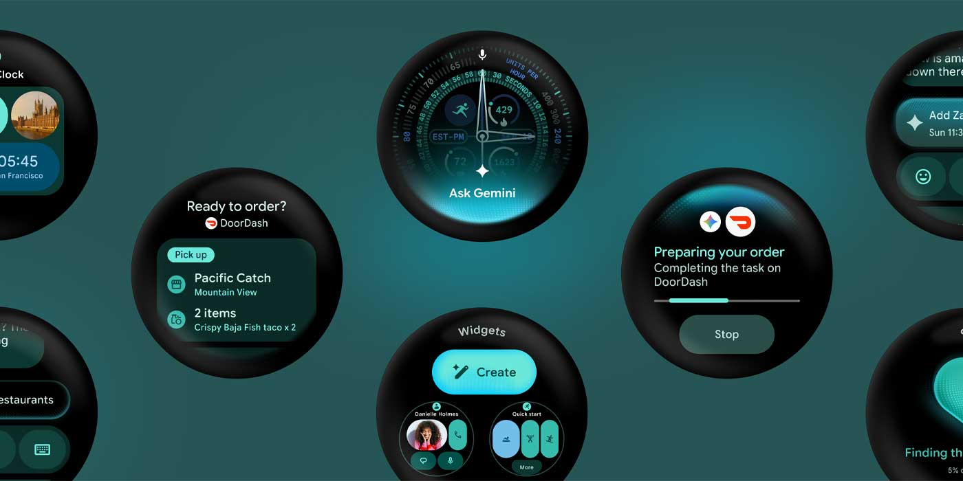 Wear OS 7 update interface on Google Pixel Watch