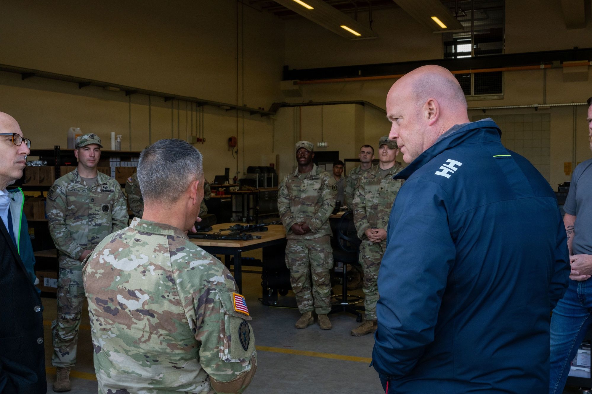 US Ambassador to NATO Matthew Whitaker receives briefing at 7th Army Training Command in Grafenwoehr Germany June 2026