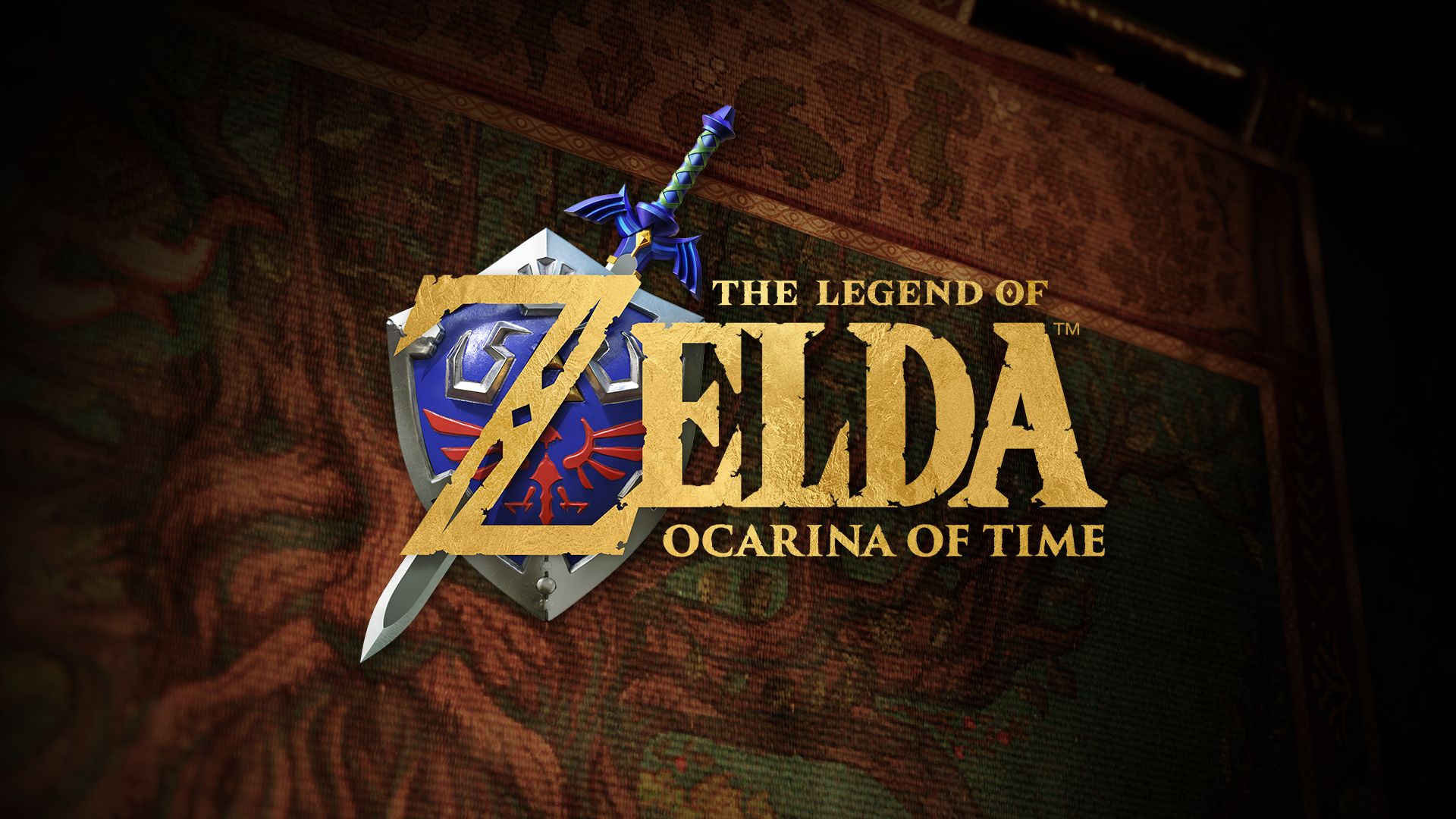 Official poster for The Legend of Zelda Ocarina of Time remake exclusively for Nintendo Switch 2, showing the Triforce and Link