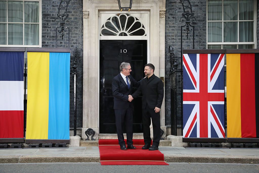 Zelensky Starmer Macron Merz E3 London summit Downing Street ceasefire conditions June 2026