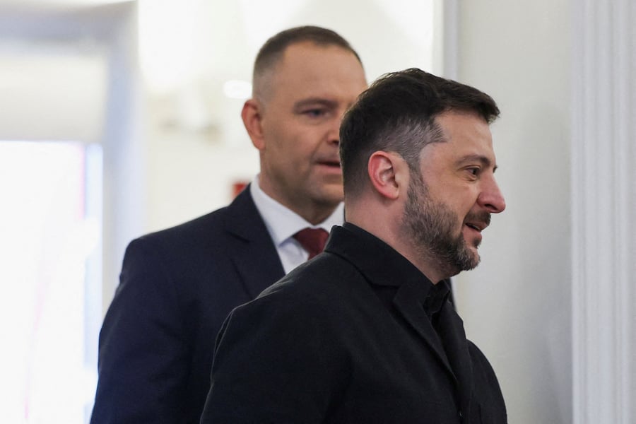 Polish President Karol Nawrocki and Ukrainian President Volodymyr Zelensky in Warsaw
