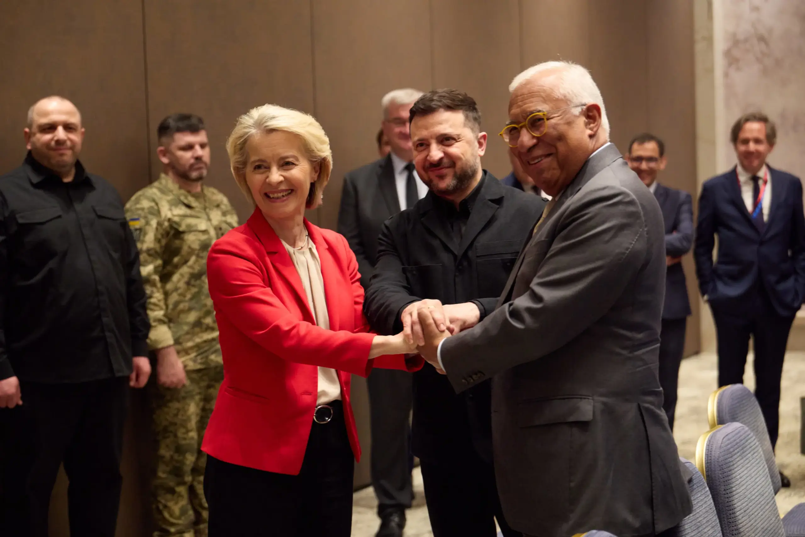 Zelenskyy meets von der Leyen and Costa at EU summit in Cyprus ahead of Ukraine accession cluster opening