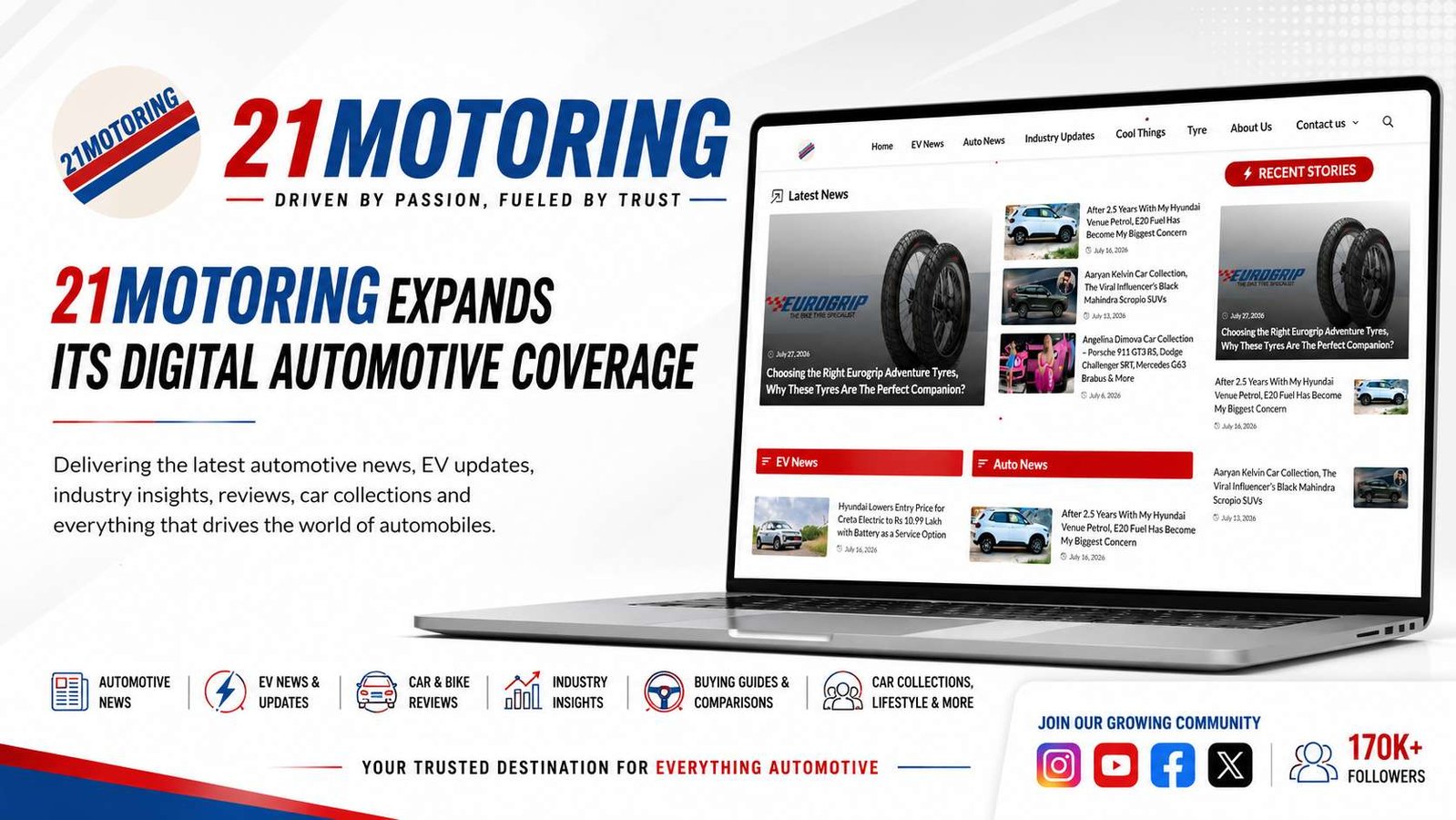 21Motoring Expands Its Digital Automotive Coverage with a Focus on Global Mobility, EVs, and Industry Insights