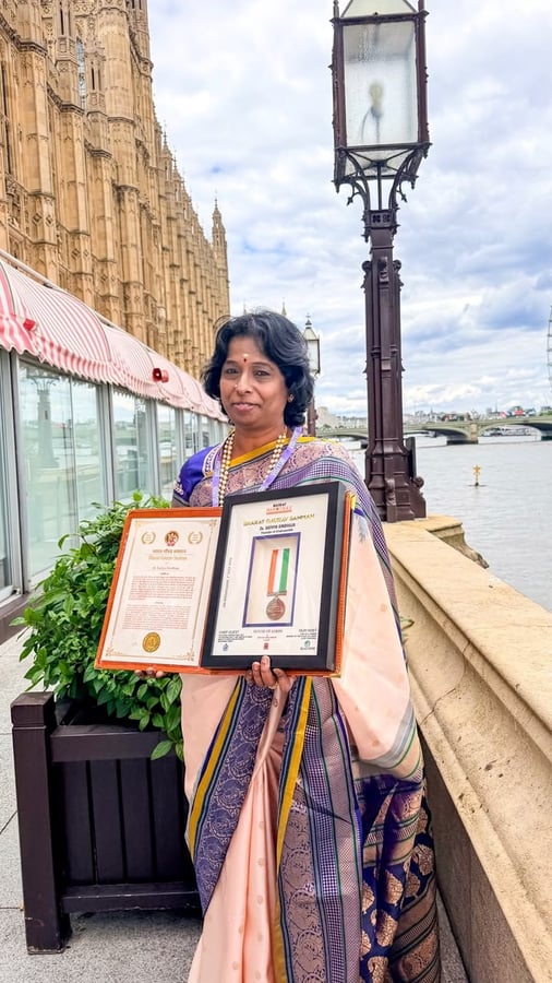 Hyderabad’s Dr. Satya Sindhuja Receives Prestigious Bharat Samman Puraskar at London’s House of Lords