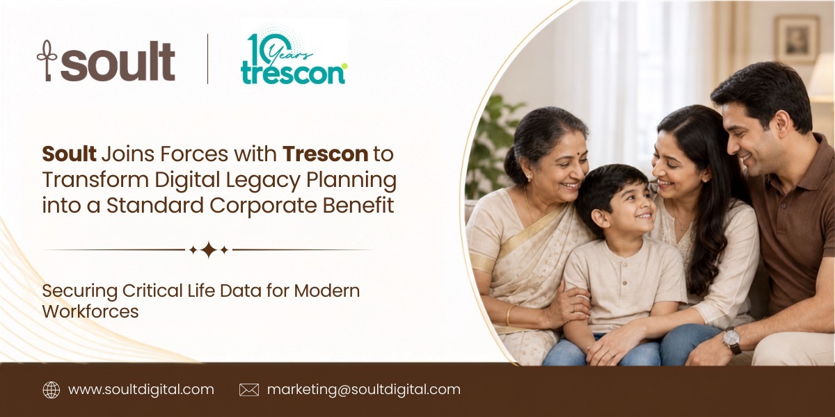 Soult Joins Forces with Trescon to Transform Digital Legacy Planning into a Standard Corporate Benefit, Securing Critical Life Data for Modern Workforces.