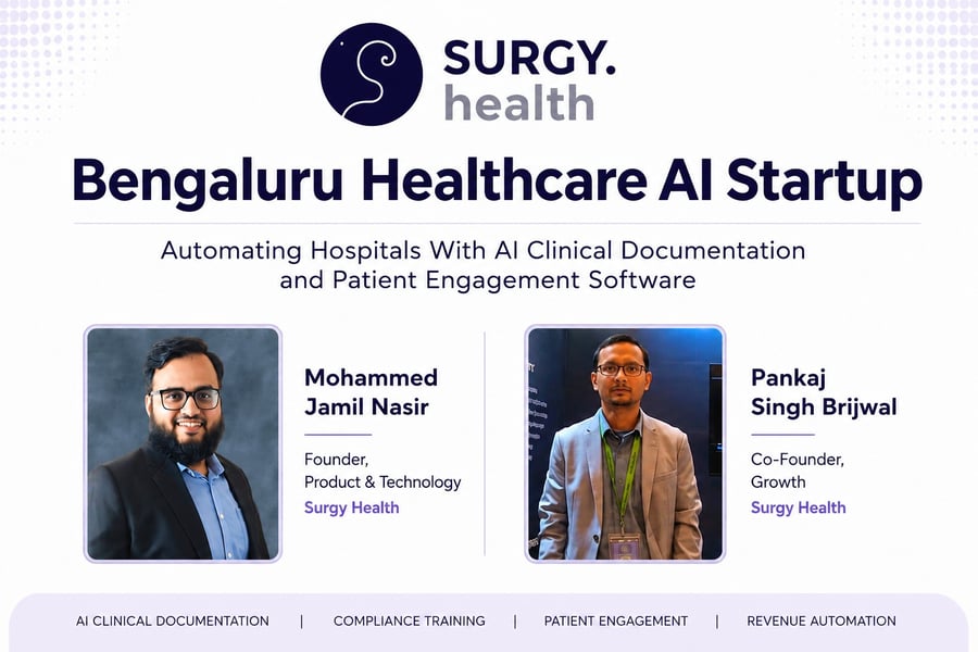 Surgy Health: Bengaluru Healthcare AI Startup Automating Hospitals With AI Clinical Documentation and Patient Engagement Software