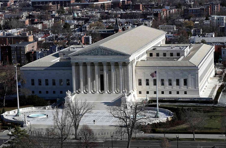 The US Supreme Court building in Washington DC, where the 6-3 birthright citizenship ruling prompted the DOJ birth tourism crackdown