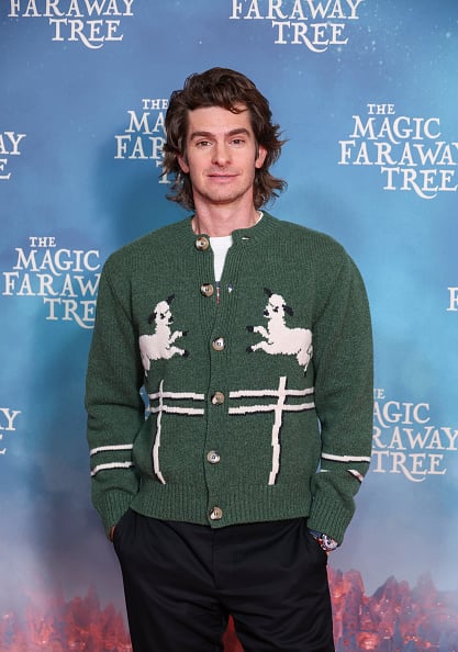 Andrew Garfield, who plays Sam Altman in Artificial, attends a film screening in London