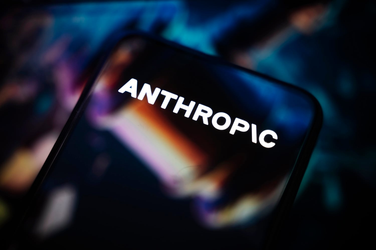 The Anthropic logo displayed on a smartphone screen