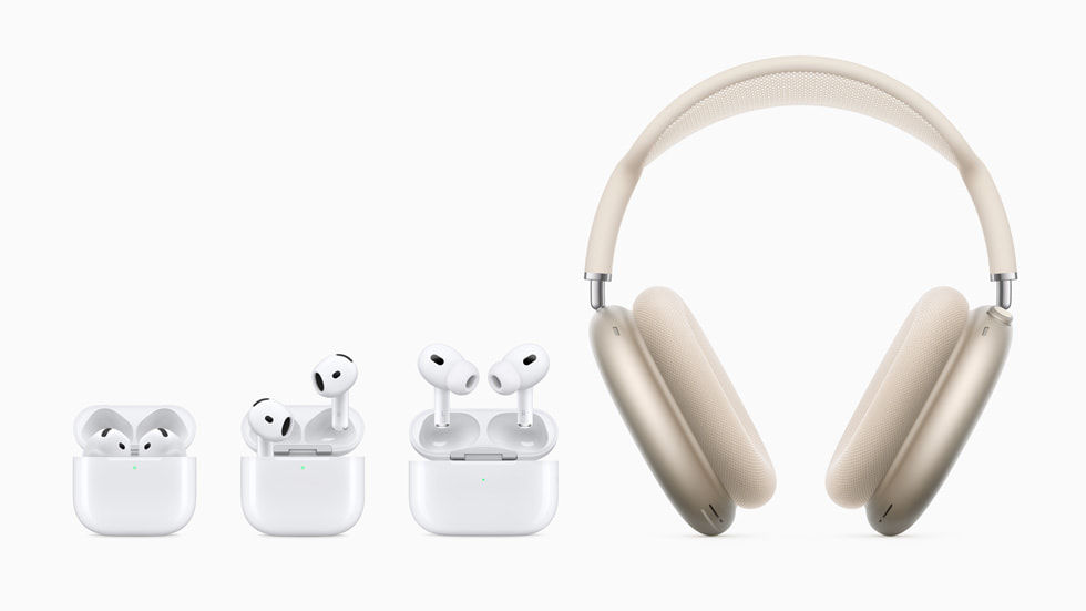 Apple AirPods 4 product lineup including AirPods Pro 2 shown during September 2024 announcement
