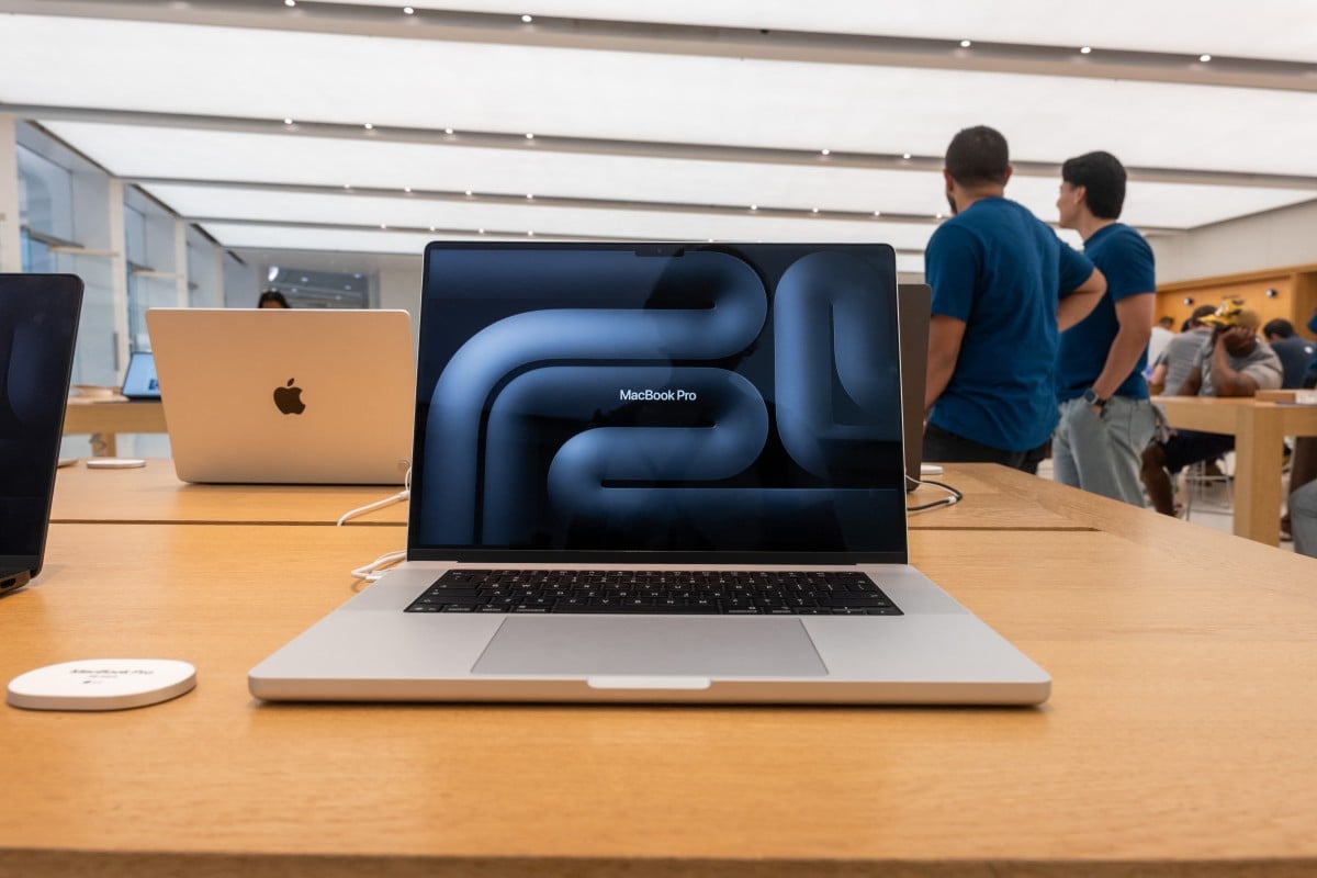 Apple MacBook and iPad products on display as company raises prices due to AI memory chip shortage