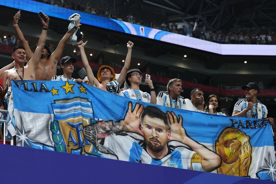 Argentina fans celebrate during the 2026 FIFA World Cup