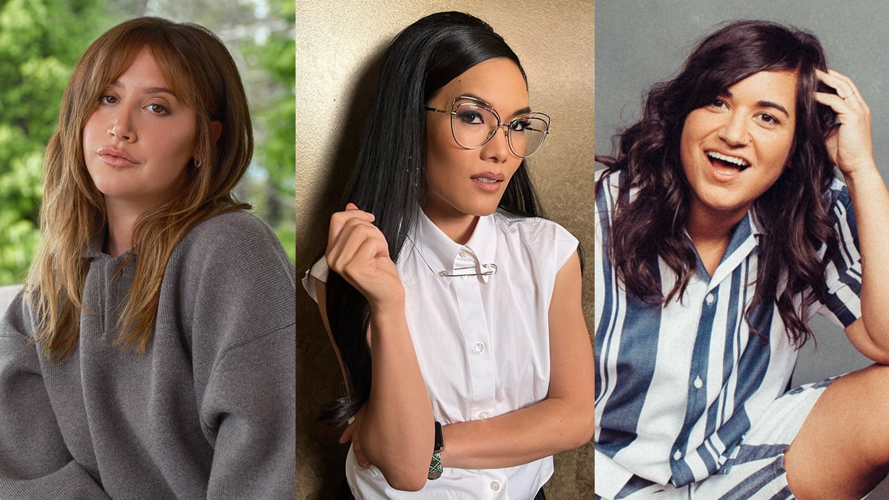 Ashley Tisdale, Ali Wong, and Sabrina Jalees in publicity photos for Netflix dark comedy Toxic Moms