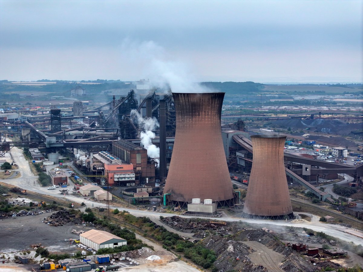 British Steel Scunthorpe steelworks in Lincolnshire after UK government nationalisation ending Jingye Chinese ownership in July 2026
