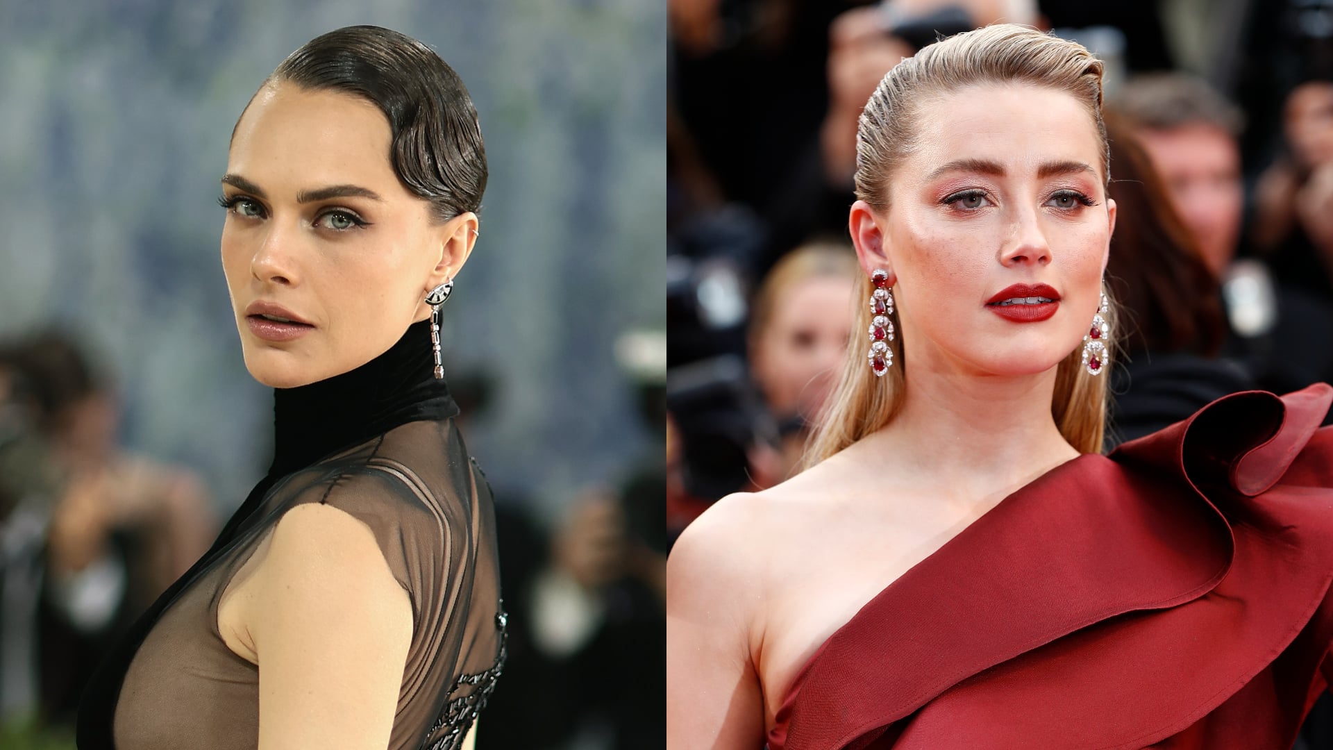 Cara Delevingne and Amber Heard, who confirmed their post-divorce romance on Louis Theroux's podcast in June 2026