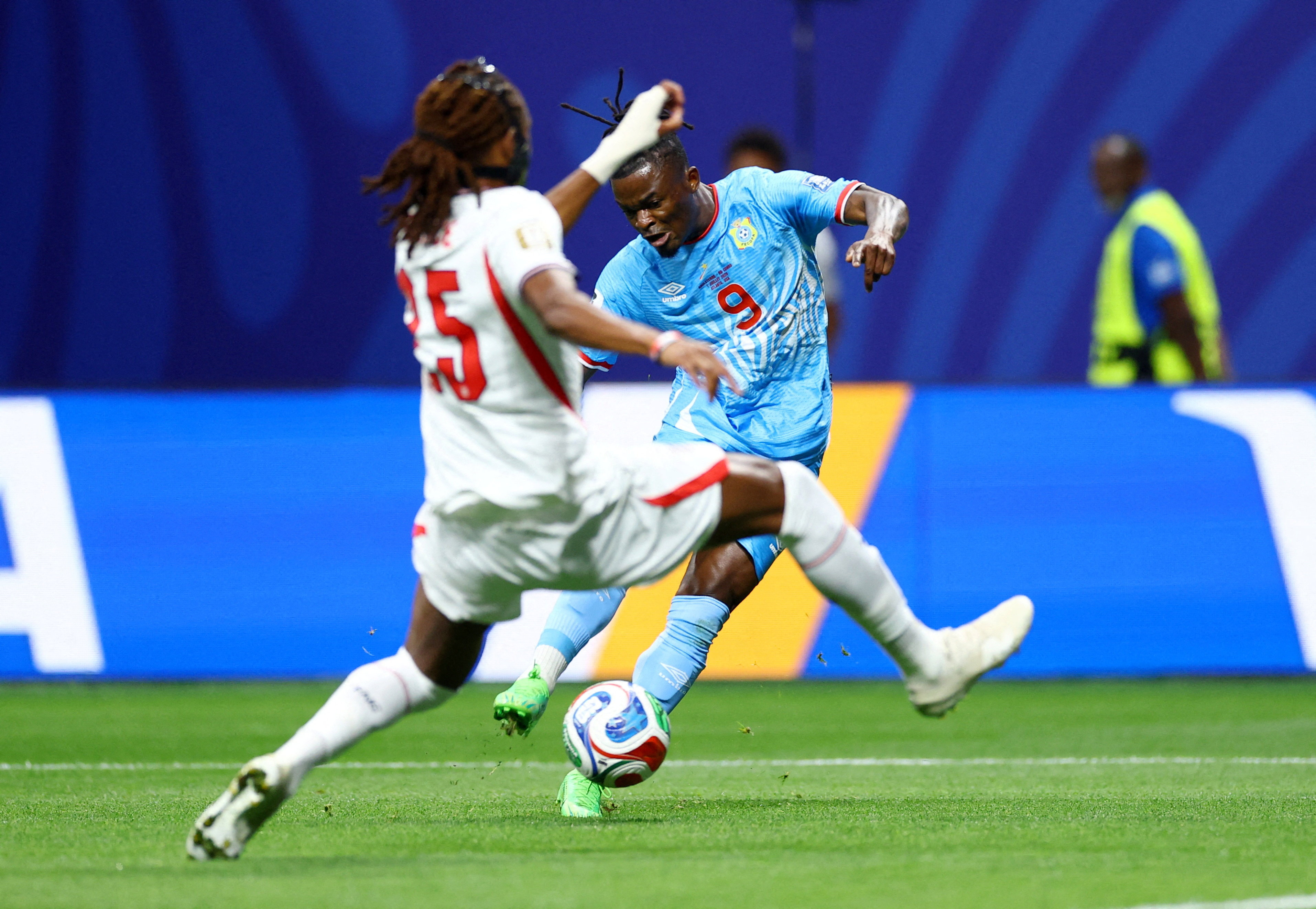 Brian Cipenga scores for DR Congo in the 7th minute against England at Mercedes-Benz Stadium World Cup 2026