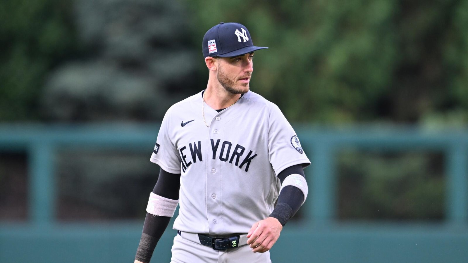 Cody Bellinger New York Yankees outfielder batting during MLB game 2026