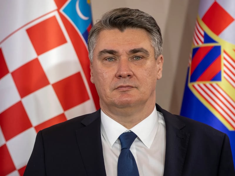 Croatian President Zoran Milanović speaks against Western troop deployment plans in Ukraine.