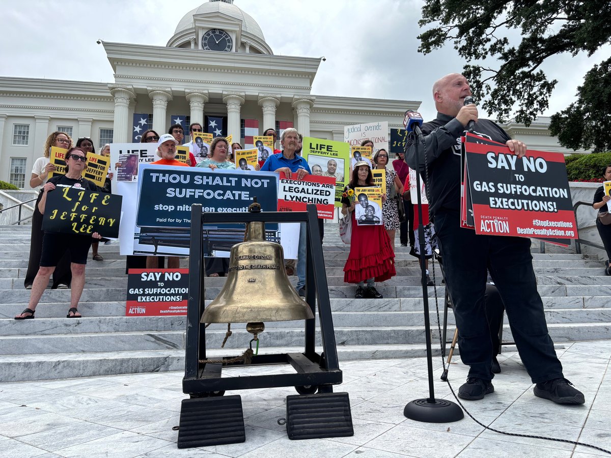 Death Penalty Action protesters outside Alabama prison June 2026