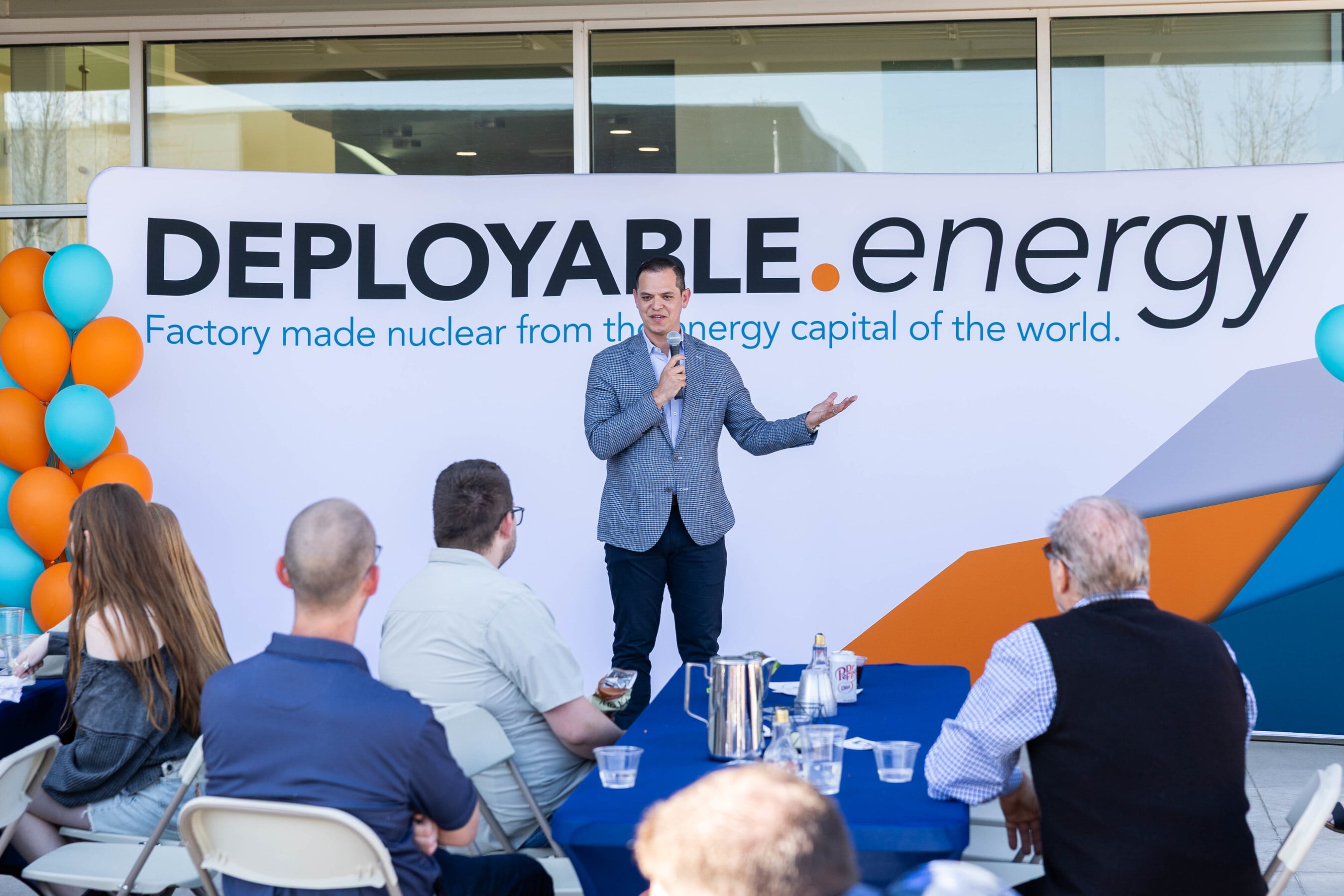 Bobby Gallagher, Co-Founder and CEO of Deployable Energy, at Idaho National Laboratory where the Unity microreactor achieved criticality
