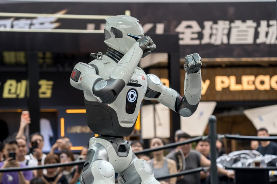 Humanoid robot made in China amid FCC ban on foreign-made robots over national security concerns
