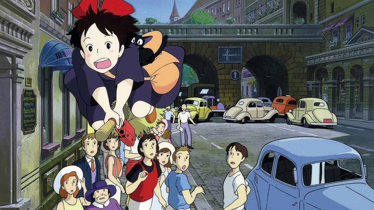 A scene from Studio Ghibli's Kiki's Delivery Service, coming to IMAX in the U.K. and Ireland via GKids in August 2026