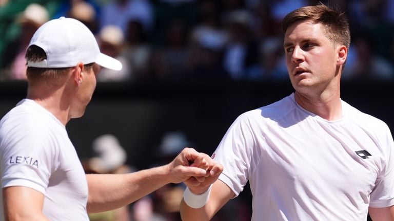 Henry Patten at Wimbledon 2026 men's doubles final