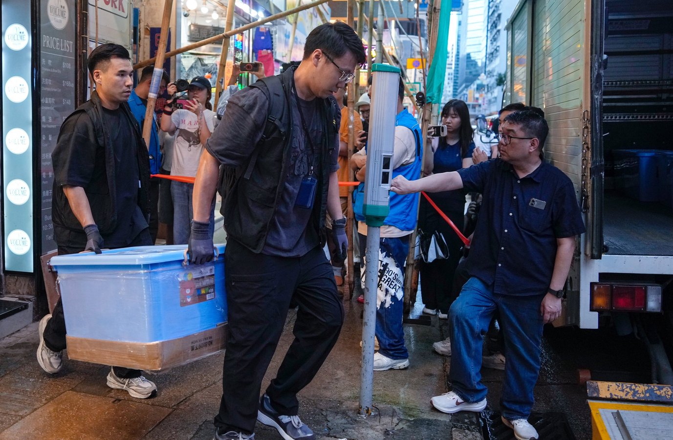Hong Kong national security police search indie bookstore during seditious publications crackdown July 2026
