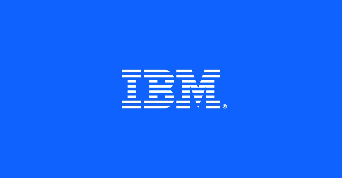 IBM logo representing the company whose stock fell 25% after Q2 earnings warning on July 14 2026