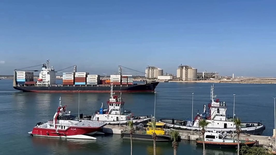 Iranian drone strike on US-owned gas tanker at Damietta port Egypt