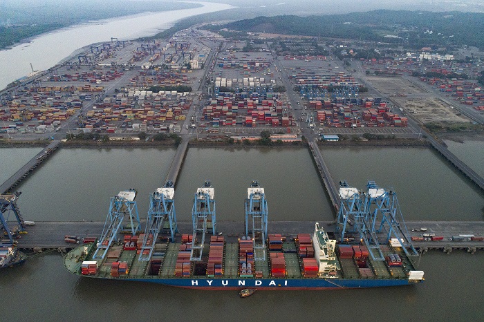Jawaharlal Nehru Port, India's largest container port, which handles a large share of Indian exports to the United States